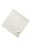 Monogrammed Letter "G" FaceTowel Silver Thread Cotton Personalised Letter - 2