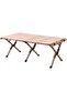 Compact Portable Camping Table 120×60×45 CM Heavy-Duty Steel Slatted Design, Stable Foldable - 2