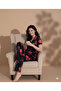 19002 Milan Women's Short Sleeve Single Jersey Combed Cotton Pajama Set