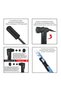 Black 2-Needle Bicycle Pump - 2