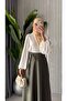 Women's Side-Tie Flowy Transitional Slim Side-Tie Skirt