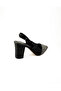 172 Black Stone Heeled Evening Dress Women's Shoes - 4