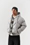 Diamond Belt Bottom Attachment Detailed Hooded Coat
