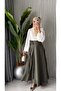Women's Side-Tie Flowy Transitional Slim Side-Tie Skirt - 4