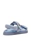 Monat Women's Blue Nylon Flat Sandals - 3