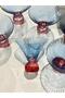 Royking Conical Cup Blue-Red Cocktail Bowl Water Glass Yv-498 - 2