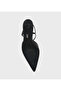 Womens Adelaide Black Leather Heels - 2