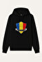 Romania Romania Printed Black Hooded Sweatshirt Hoodie