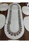 Runner 6 Piece Supla American Service Oval Ruffled Gray - 4