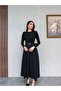 Belted Flared Skirt Dress - 2
