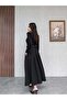 Belted Flared Skirt Dress - 5