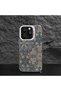 iPhone 12 Pro Max Compatible Silicone Edge Hard Back Anti-Fall Phone Case Carved Patterned - 5