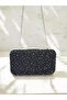 Special Design Black Color Wrinkled Stone Satin Chain Handle Women's Evening Dress Bag Wedding Engagement Graduation - 5