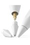 HB Replacement Tips Designed for Apple Pencil Pro, 2nd / 1st Gen, USB-C [3 Pack]- Light Gray-