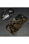 iPhone 12 Pro Max Compatible Silicone Edge Hard Back Anti-Fall Phone Case Carved Patterned - 8