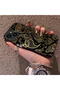 Silicone Edge Hard Back Anti Fall Phone Case Carving Pattern Compatible with iPhone 13 - 2