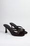 Women's Satin Flip-Flops and Sandals with Heels - 4