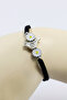 Metal Silver Color Bird and Daisies Adjustable Lift Bracelet - 2