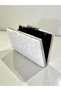 Special Design Ecru Color Wrinkled Stone Satin Chain Handle Women's Evening Dress Bag Wedding Engagement Graduation - 4