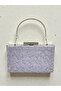 Custom design silver color crinkle stone satin chain handle women's evening bag wedding engagement graduation - 3