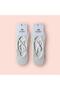 Women's Cream Color Non-Slip Pilates Yoga Socks 2 Pairs