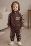 Boy's Printed Set Cotton Daily Stylish Combination with Miu Pattern - 2
