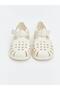 Beige Velcro Closure Baby Girl Sandals (S6) - 3