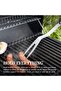 3 Piece BBQ Accessories, Extra Thick Stainless Steel BBQ Utensils Set - 4