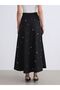 Flared Skirt with Metal Appliques - 6