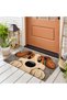Kp_236 Door Mat Non-Slip Pvc Dot Base, Machine Washable