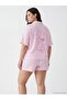 Shirt Collar Striped Women's Shorts Pajama Set - 3