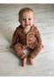 Baby Teddy Bear Patterned Cotton Pajama Set Long Sleeve Organic Soft Top and Bottom - 3