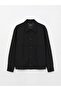 Lcw Vision Black Shirt Collar Men's Jacket - 8