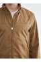 Lcwaikiki Classic Brown Stand Collar Men's Jacket - 4