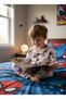 Boys Spiderman Printed Cotton Pajama Sets Buttoned Long Sleeve Bottom Top
