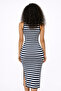 Women's Bodycon Mini Cyclist Collar Terry Knitted Dress - 2