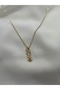 Vip Model Joy Written Zircon Stone Women's Necklace |   316L Stainless Steel - 2