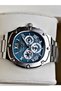 Functional Guaranteed Silver-Blue Color Steel Cord Men's Wristwatch - 2