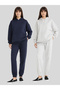 Ruffled Winter Women's Sweatpants with Elastic Cuffs, Baggy, Plus Size, with Pockets, Adjustable Waist