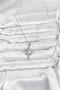 316L Steel Chain Silver Color Pole Star Model Zircon Stone Women's Necklace - 2