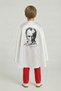 Children's Ataturk Signed and Silhouetted White Satin Cape - 23 April 29 October Performance Costume - 3