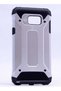 Galaxy S6 Edge Compatible - Case Double Layer Armor Tank Crash Military Cover - Gray