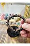 Genuine Jade Stone 10mm Macrame Braided Bracelet - Unisex Natural Stone Design - 4