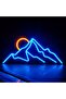 Dağ & Güneş Neon Led 3D Baskı