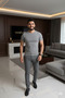 Lüx Erşah 6-Piece Economical Package |   Stretch Fabric Closed Collar Combed Cotton 95% Cotton 5% Lycra - 2