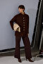 Gold Buttoned Long Cardigan - 2