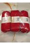 Favori̇ Tweed Red Hand Knitting Yarn (3 Pieces) - Color: 033A - 2