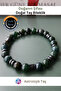 Healing from Nature Natural Stone Bracelet – Certified - Moss Agate and Hematite - 2