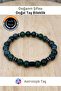 Healing from Nature Natural Stone Bracelet – Certified - Moss Agate and Hematite - 3