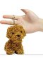 Toy Poodle Plush Dog Toy 12 cm – Realistic Puppy Plush Keychain Bag Charm (Imported) - 2